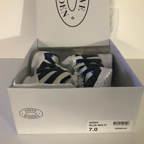 Steve Madden Giddy Blue Multi Sneakers - Picture 6 of 9